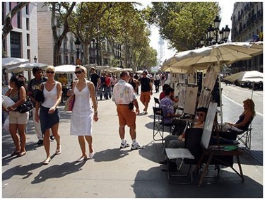 Fotografía titulada "Ramblas 4" por Ramon Oliveras, Obra de arte original