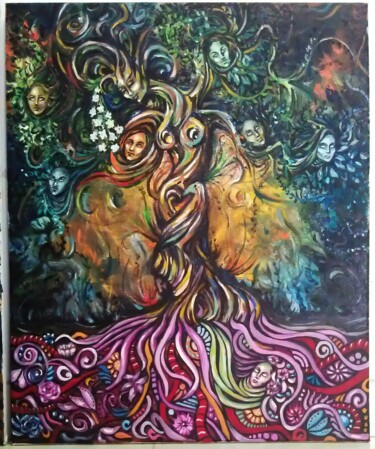 Painting titled "Mother Eve" by Ramy Tadros, Original Artwork