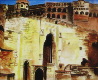 Drawing titled "Mehrangarh Fort,Jod…" by Ramya Kapula, Original Artwork, Other