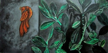 Painting titled "greens" by Ramya Kapula, Original Artwork