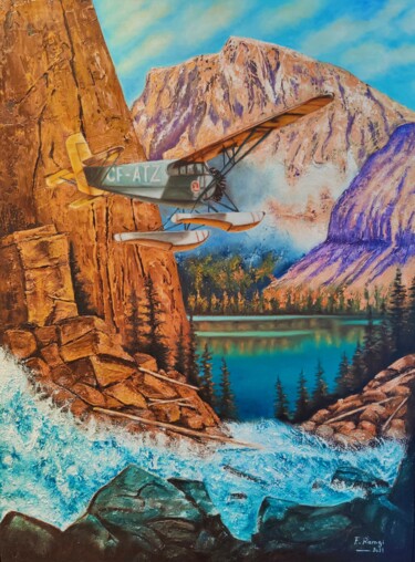 Malerei mit dem Titel "Wings of Nature" von Ramzi Fathallah, Original-Kunstwerk, Öl Auf Keilrahmen aus Holz montiert