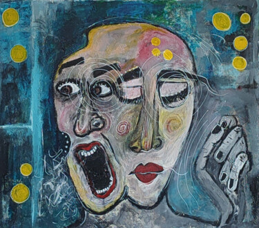 Pittura intitolato "The Moment" da Rana Siba, Opera d'arte originale, Acrilico