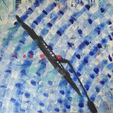 Картина под названием "Behind the wheel" - Brush Strokes And Beyond, Подлинное произведение искусства, Акрил