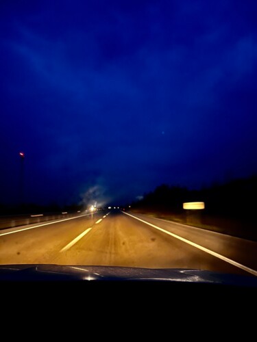 Photography titled "Morning Road" by Rancl, Original Artwork, Non Manipulated Photography