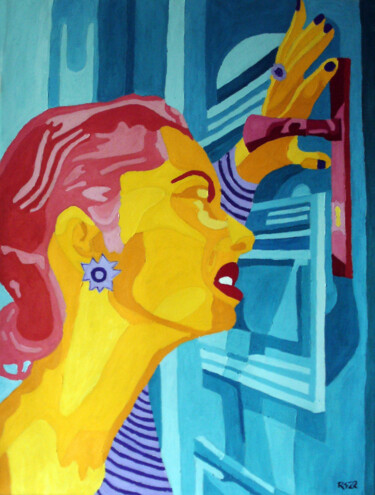 Картина под названием "Keyhole" - Randall Steinke, Подлинное произведение искусства, Масло