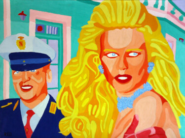 Pittura intitolato "Blond Woman" da Randall Steinke, Opera d'arte originale, Olio