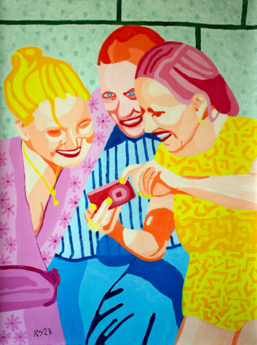 Pintura intitulada "Delight" por Randall Steinke, Obras de arte originais, Óleo