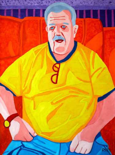 Peinture intitulée "Jim" par Randall Steinke, Œuvre d'art originale, Huile