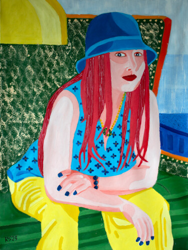 Peinture intitulée "Ashley No. 7" par Randall Steinke, Œuvre d'art originale, Huile Monté sur Châssis en bois