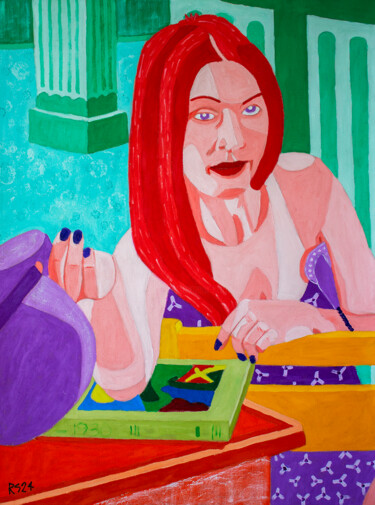 Pintura titulada "Ashley No. 15" por Randall Steinke, Obra de arte original, Oleo