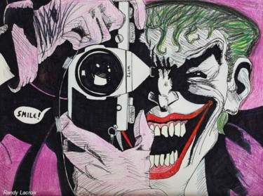 Zeichnungen mit dem Titel "The Joker !" von Randy Lac, Original-Kunstwerk