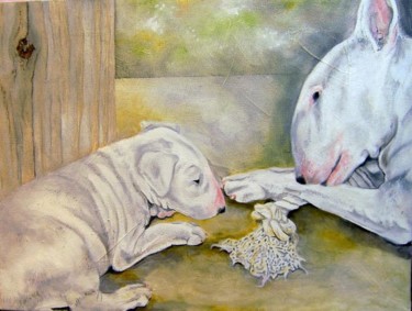 Painting titled "dog_show_painting_0…" by Randy A Bennett Art, Original Artwork