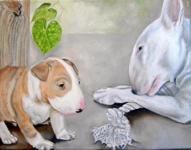 Painting titled "dog_painting2_001.J…" by Randy A Bennett Art, Original Artwork