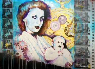 Painting titled "MADONNA AND CHILD" by Randy A Bennett Art, Original Artwork
