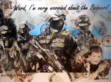 "WARD, I'M VERY WORR…" başlıklı Kolaj Randy A Bennett Art tarafından, Orijinal sanat