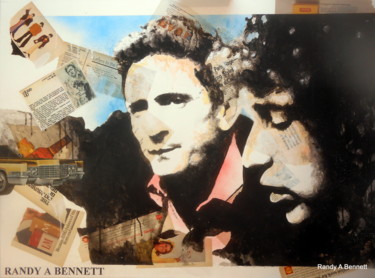 Pintura intitulada "BOB & jOHNNY '69" por Randy A Bennett Art, Obras de arte originais, Acrílico