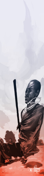 Arts numériques intitulée "Initiation, Narok." par Randy Dims, Œuvre d'art originale, Peinture numérique