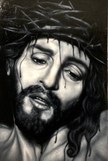 Peinture intitulée "La Passione di Gesù…" par Raniero Stefanelli, Œuvre d'art originale, Huile