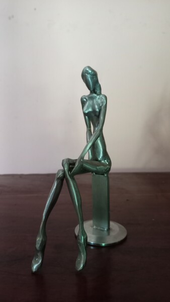 Sculpture titled "Solitude" by Ranil Sugathapala, Original Artwork, Stainless Steel