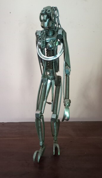 Sculpture intitulée "Female" par Ranil Sugathapala, Œuvre d'art originale, Acier inoxydable