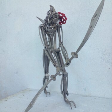 Sculpture titled "The Reaper" by Ranil Sugathapala, Original Artwork, Stainless Steel