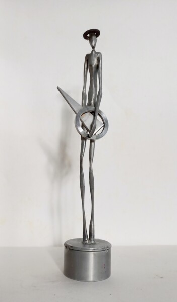 Sculpture titled "Guitarist" by Ranil Sugathapala, Original Artwork, Stainless Steel