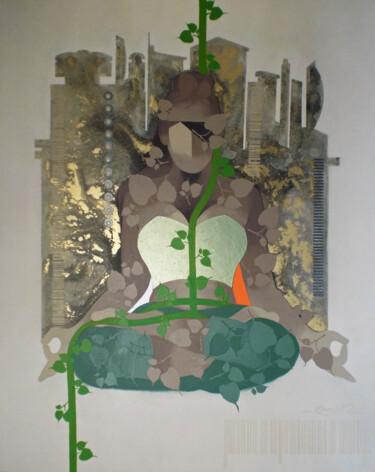 Malerei mit dem Titel "crop of creation-5" von Ranjit Singh Kurmi, Original-Kunstwerk, Acryl