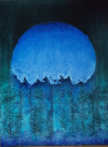 Painting titled "EVAPORATION" by Raoul Thouvenin, Original Artwork, Acrylic Mounted on Wood Stretcher frame