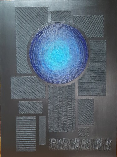 Painting titled "Variation II" by Raoul Thouvenin, Original Artwork, Acrylic Mounted on Wood Stretcher frame