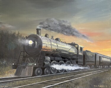 Painting titled "Going Home" by Raoul Watson, Original Artwork, Oil