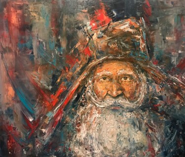 Malerei mit dem Titel "Man from my brain" von Nebojsa -Nele Andjelkovic, Original-Kunstwerk, Öl
