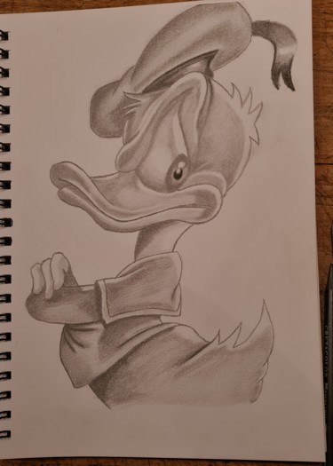 Donald duck Drawing titled "Donald duck" by Raphael Altenhoven, Original Art, Graphite