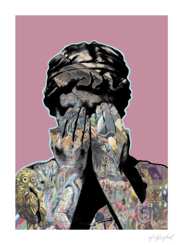 Digitale Kunst mit dem Titel "Incarnat" von Raphaël André, Original-Kunstwerk, Digitale Collage