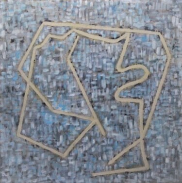 Peinture intitulée "PIXELS" par Raphael Desportes, Œuvre d'art originale, Huile