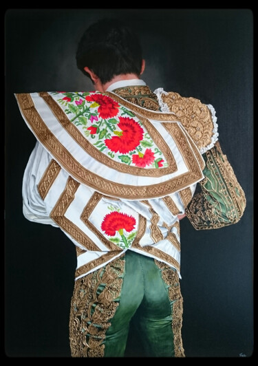 Pittura intitolato "Torero 2" da Raphael Fourneau, Opera d'arte originale, Acrilico