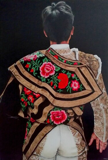 Painting titled "Torero 5" by Raphael Fourneau, Original Artwork, Acrylic