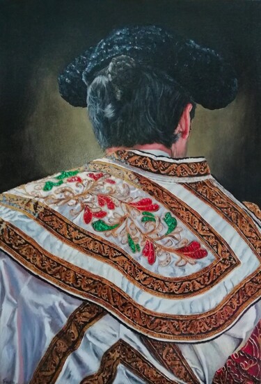 Painting titled "Torero 6" by Raphael Fourneau, Original Artwork, Acrylic