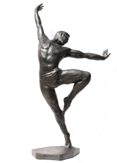 「Danseur」というタイトルの彫刻 Raphael Fourneauによって, オリジナルのアートワーク, 樹脂
