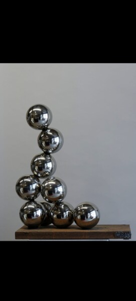 Скульптура под названием "Adhara" - Raphaël Minot, Подлинное произведение искусства, Нержавеющая сталь