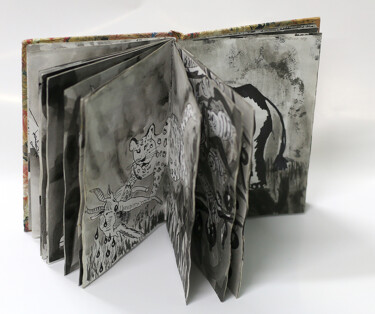 Zeichnungen mit dem Titel "artist book raphael…" von Raphael Perez, Original-Kunstwerk, Kugelschreiber