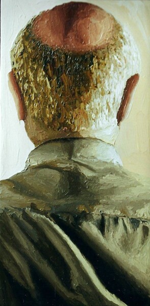 Painting titled "man portrait from b…" by Raphael Perez, Original Artwork, Acrylic