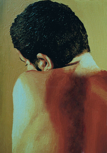 "male portrait from…" başlıklı Tablo Raphael Perez tarafından, Orijinal sanat, Akrilik
