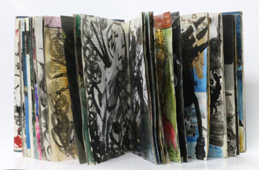 Collages titulada "artist book drawing…" por Raphael Perez, Obra de arte original, Acrílico