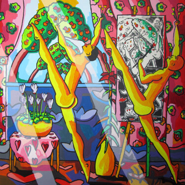 绘画 标题为“gay art painting ho…” 由Raphael Perez, 原创艺术品, 丙烯