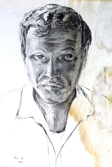 Tekening getiteld "realistic portrait…" door Raphael Perez, Origineel Kunstwerk, Inkt