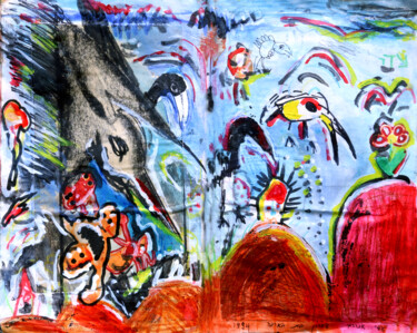 Painting titled "children artwork pa…" by Raphael Perez, Original Artwork, Acrylic