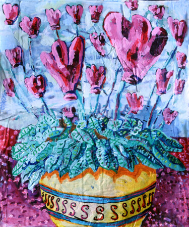 Pittura intitolato "flower artwork mode…" da Raphael Perez, Opera d'arte originale, Acrilico