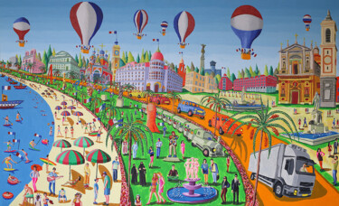 Painting titled "Музей современного…" by Raphael Perez, Original Artwork, Acrylic