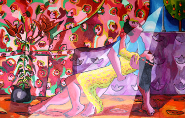Peinture intitulée "Персональная выстав…" par Raphael Perez, Œuvre d'art originale, Acrylique