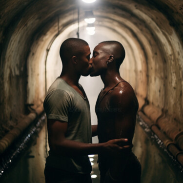 Arte digitale intitolato "good looking gay me…" da Raphael Perez, Opera d'arte originale, Immagine generata dall'IA